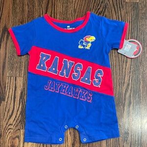 Kansas Jayhawks Baby Romper Size 12-18 months